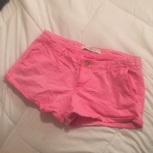 abercrombie and fitch pink shorts, size 4